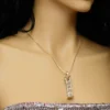 Колие с вградени камъни Gold