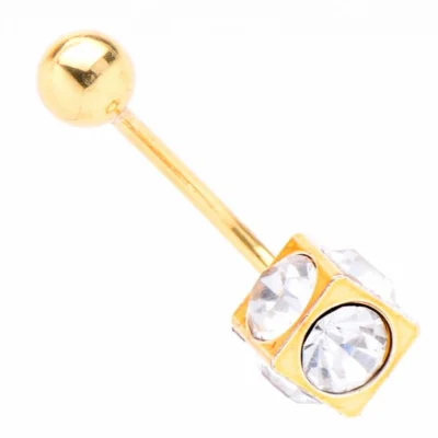 Обеца за пъп Gold Square