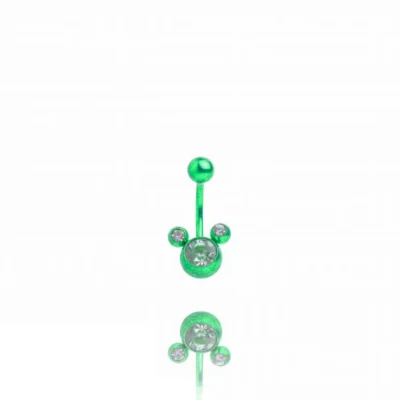 Обеца за пъп Green Mickey - снимка 2
