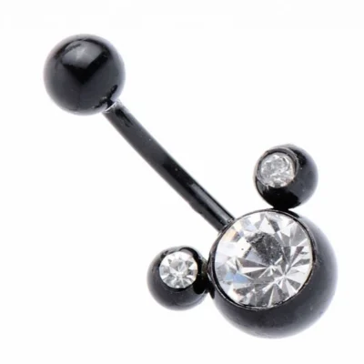Обеца за пъп Black Mickey
