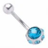 Обеца за пъп Blue Crystals