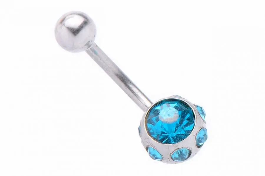 Обеца за пъп Blue Crystals Обеца за пъп Blue Crystals