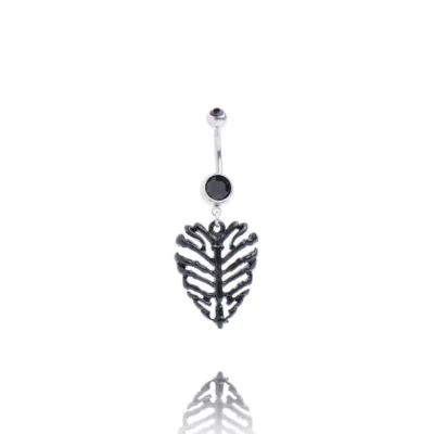 Обеца за пъп Black Leaf