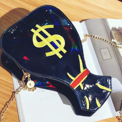 Малка чанта Black Money Bag