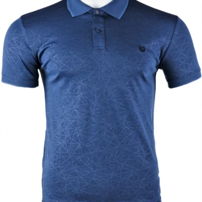 Slimfit Мъжка поло пике тениска с яка 1280-8