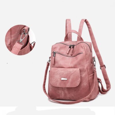 Дамска чанта – раница Orsel Pink