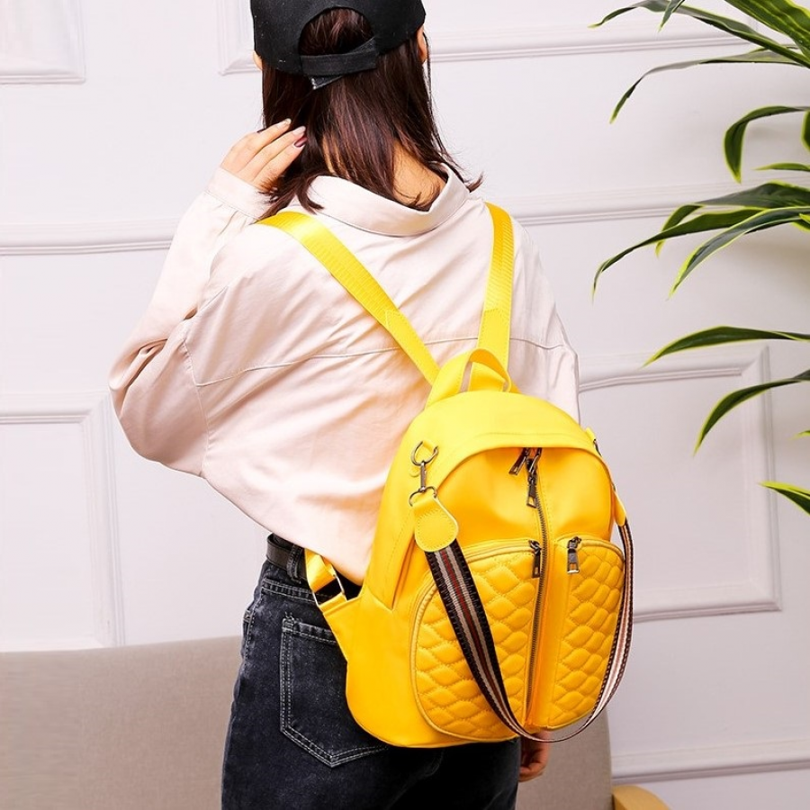 product_3554_2227 Дамска чанта - раница Yellow Ladybug - снимка 3