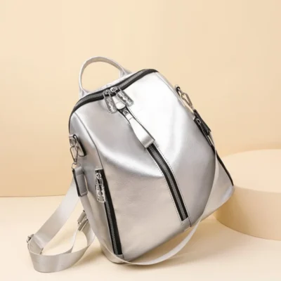 Дамска чанта раница Silver