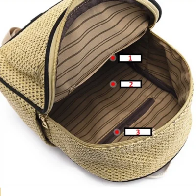 Дамска раница Wicker Beige