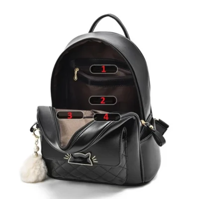Дамска раница Kitten Black