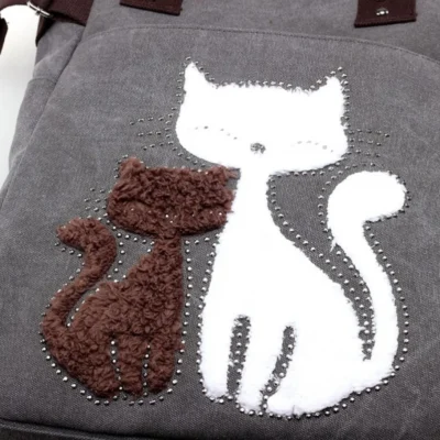 Ежедневна дамска чанта Cat Grey