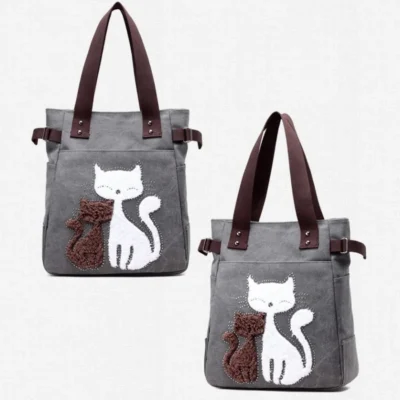 Ежедневна дамска чанта Cat Grey