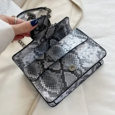 Малка чанта Snake Black