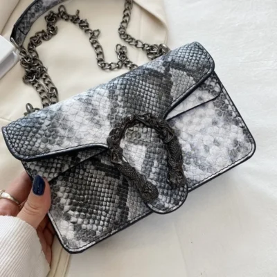 Малка чанта Snake Black