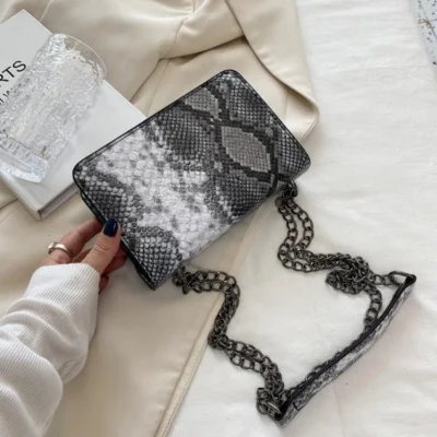 Малка чанта Snake Black
