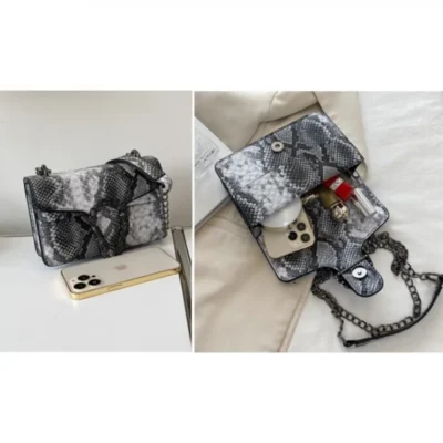 Малка чанта Snake Black