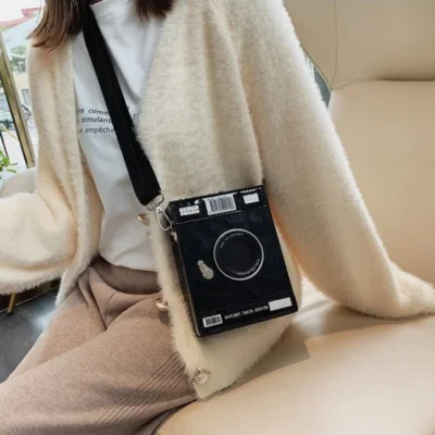 Малка чантичка Camera Black