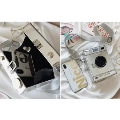 Малка чантичка Camera Black