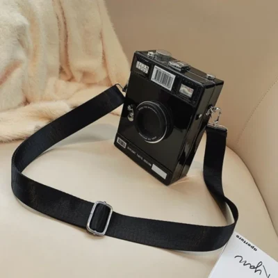 Малка чантичка Camera Black