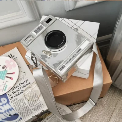 Малка чантичка Camera Silver