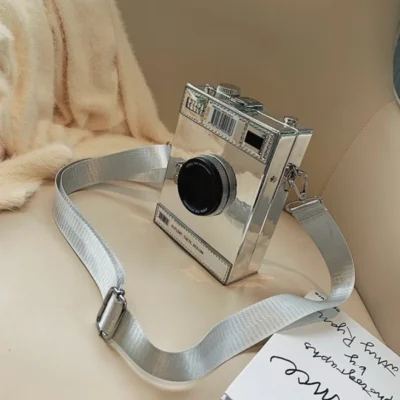 Малка чантичка Camera Silver