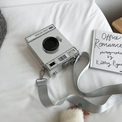Малка чантичка Camera Silver