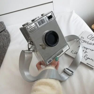 Малка чантичка Camera Silver