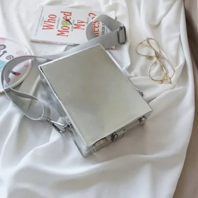 Малка чантичка Camera Silver