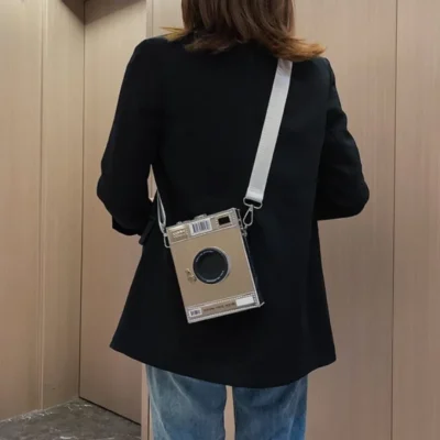 Малка чантичка Camera Silver