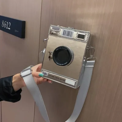 Малка чантичка Camera Silver