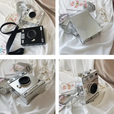 Малка чантичка Camera Silver