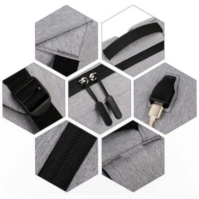 Раница за лаптоп и пътуване 928 Grey