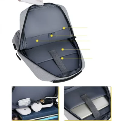 Раница за лаптоп и пътуване 928 Grey