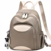 Дамска раница от плат Khaki 1096 - бежова