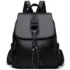Стилна дамска раница Black b1125 - черна