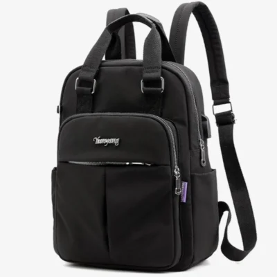 Умна раница с USB Black 1130 - черна