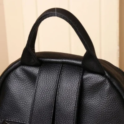 Дамска раница Естествена кожа Black 1157 - черна