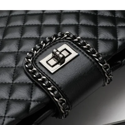 Дамска чанта от естествена кожа Black 1220