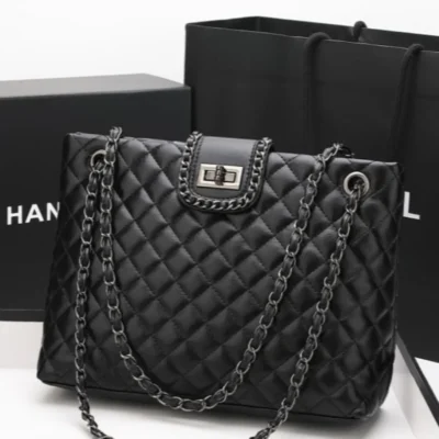 Дамска чанта от естествена кожа Black 1220