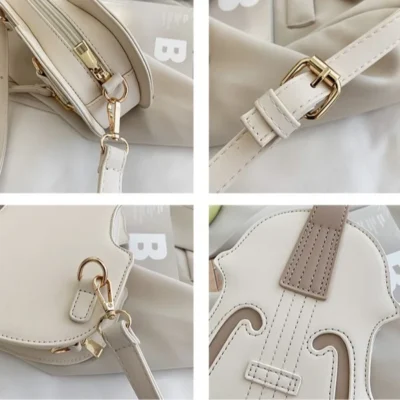 Дамска чанта раница White Violin