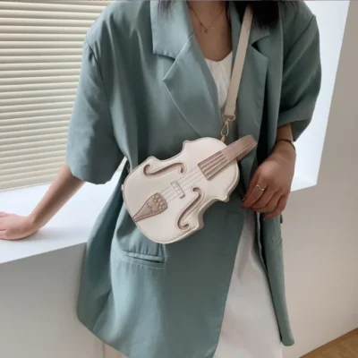 Дамска чанта раница White Violin - снимка 2