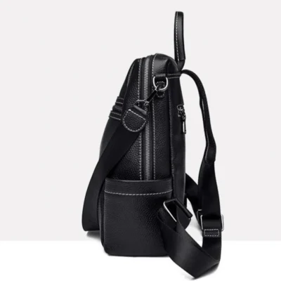 Дамска чанта-раница от естествена кожа Black 1229