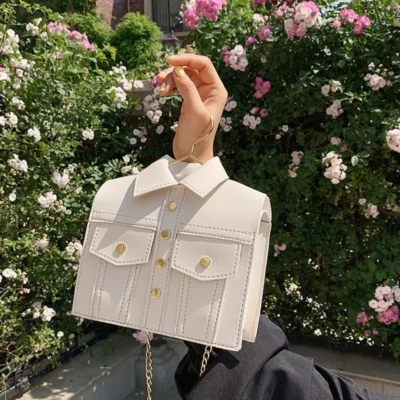 Малка дамска чанта Beige Jacket - бежова