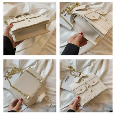 Малка дамска чанта Beige Jacket - бежова