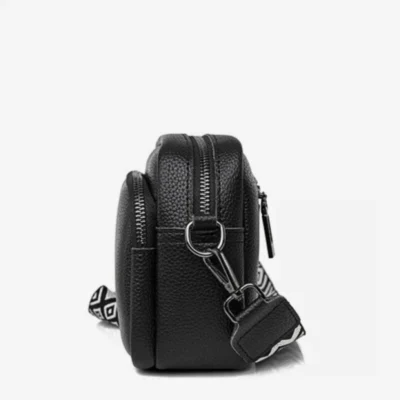 Малка дамска чанта от естествена кожа Black 1225