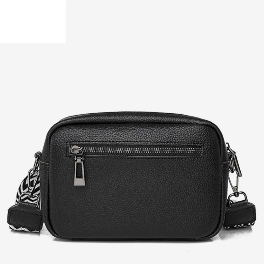 Малка дамска чанта от естествена кожа Black 1225 (8) Малка дамска чанта от естествена кожа Black 1225 - снимка 2