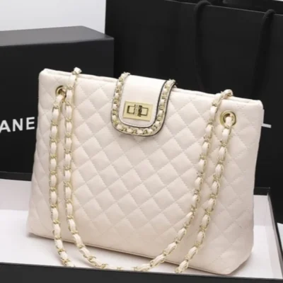 Дамска чанта от естествена кожа Beige 1232 бежова