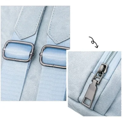 Дамска чанта раница 2в1 от плат Orsela Blue - синя-8-bgshopmall.com