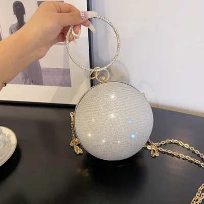 Блестяща елегантна дамска чанта Silver