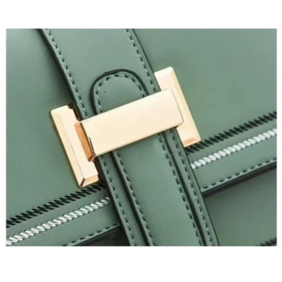 Малка дамска чанта Gold Green - зелена